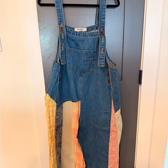 Three Bird Nest Pants - Three Bird Nest Blue Denim Overalls